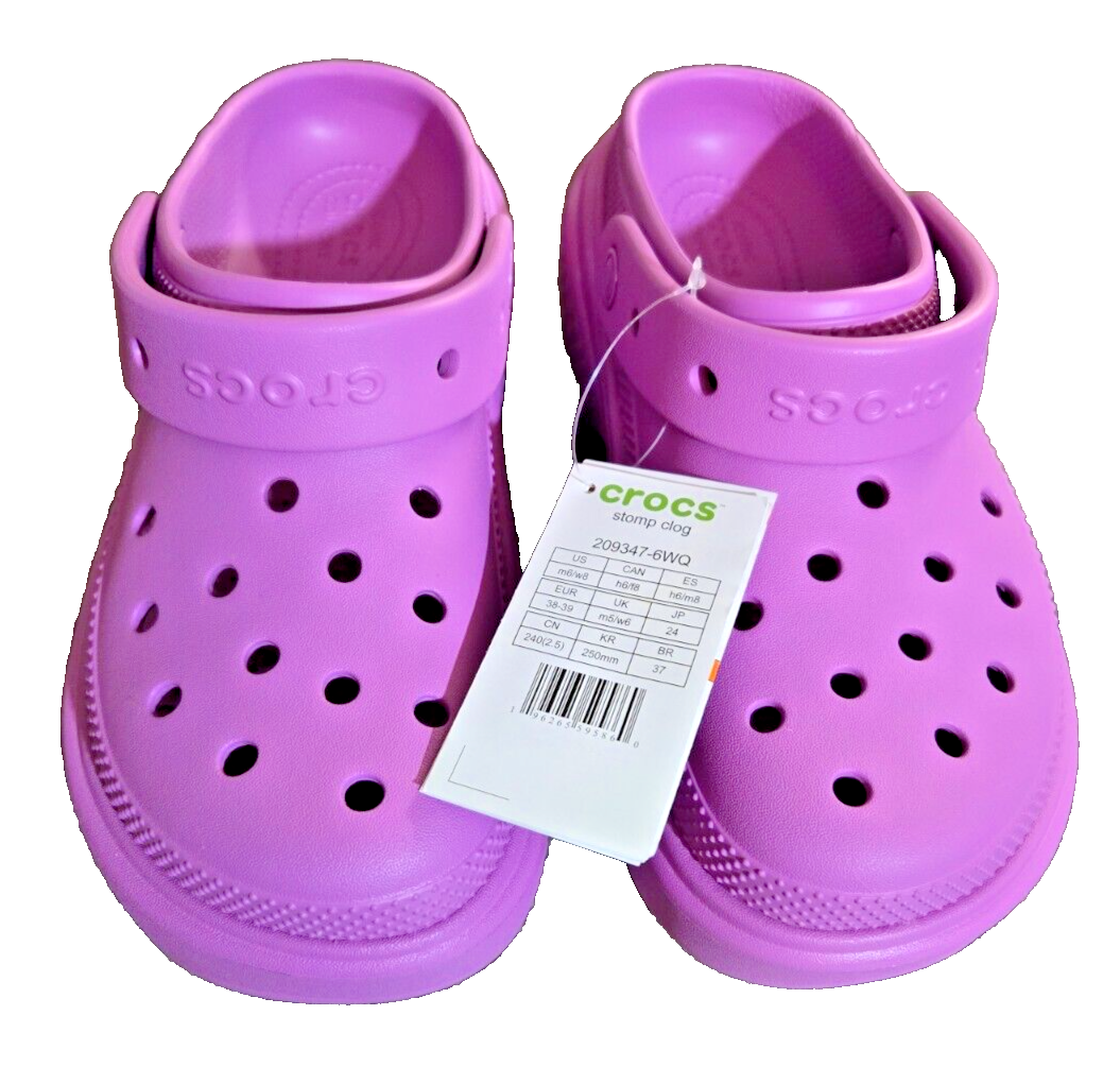 ★関税込★CROCS★STOMP★STUDMTLLCFISHERMANSANDAL★22-26cm Crocs Stomp Clog Black Men Unisex Casual Slip On Platform