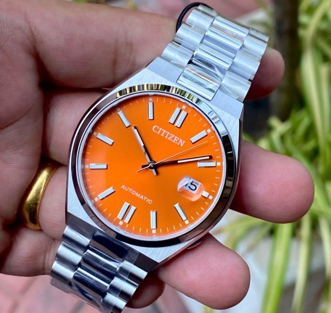 Pre-owned Citizen Tsuyosa Nj0151-88z Automatic Sapphire Stainless Steel