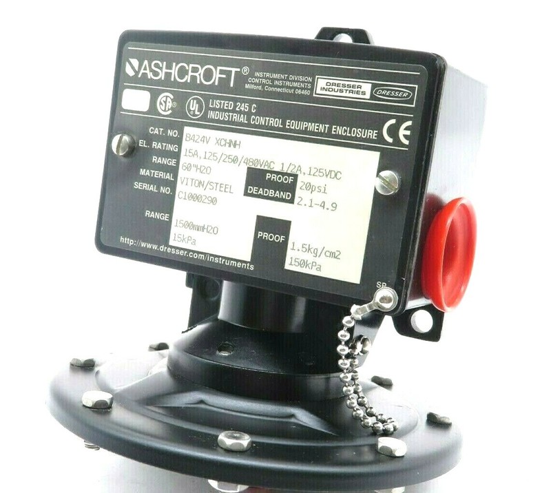 Neuf Ashcroft B424v-Xchnh Pression Interrupteur