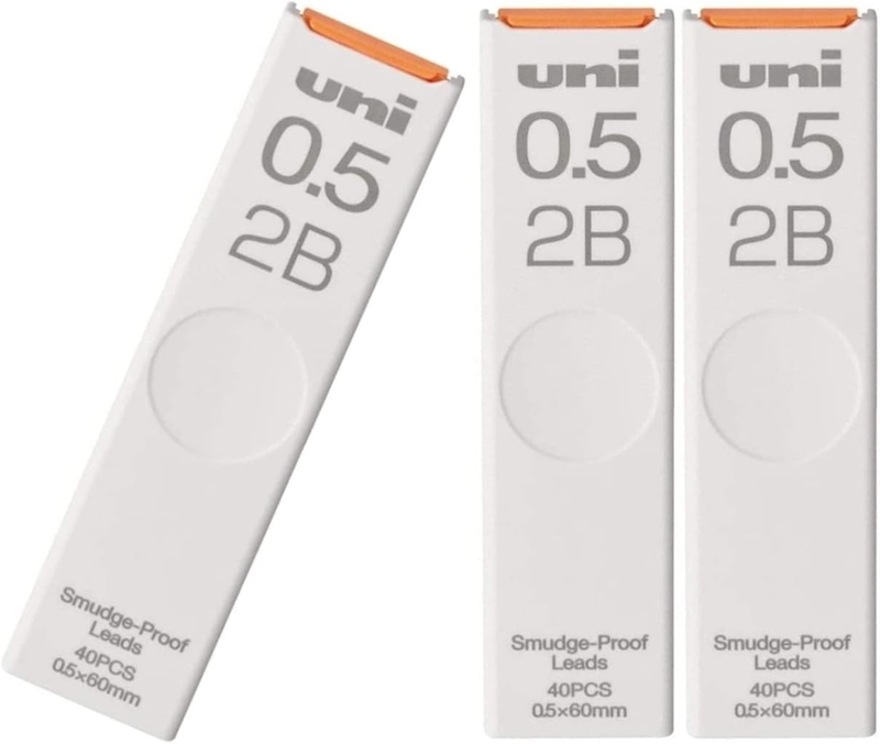 Lead Refill 0.5 2b Smudge-proof 3 Packs