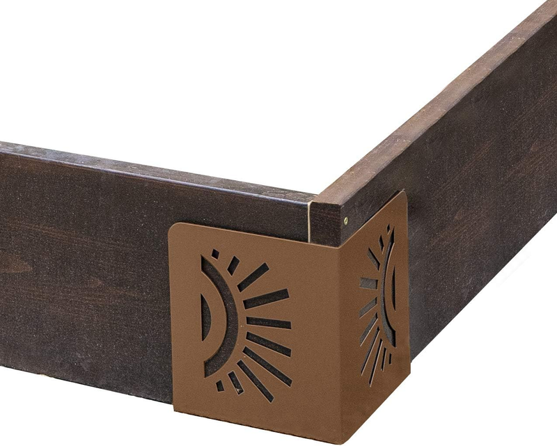 Sun Instabrace Flower Garden Bed Corners for  11021BL 9.5 Brown