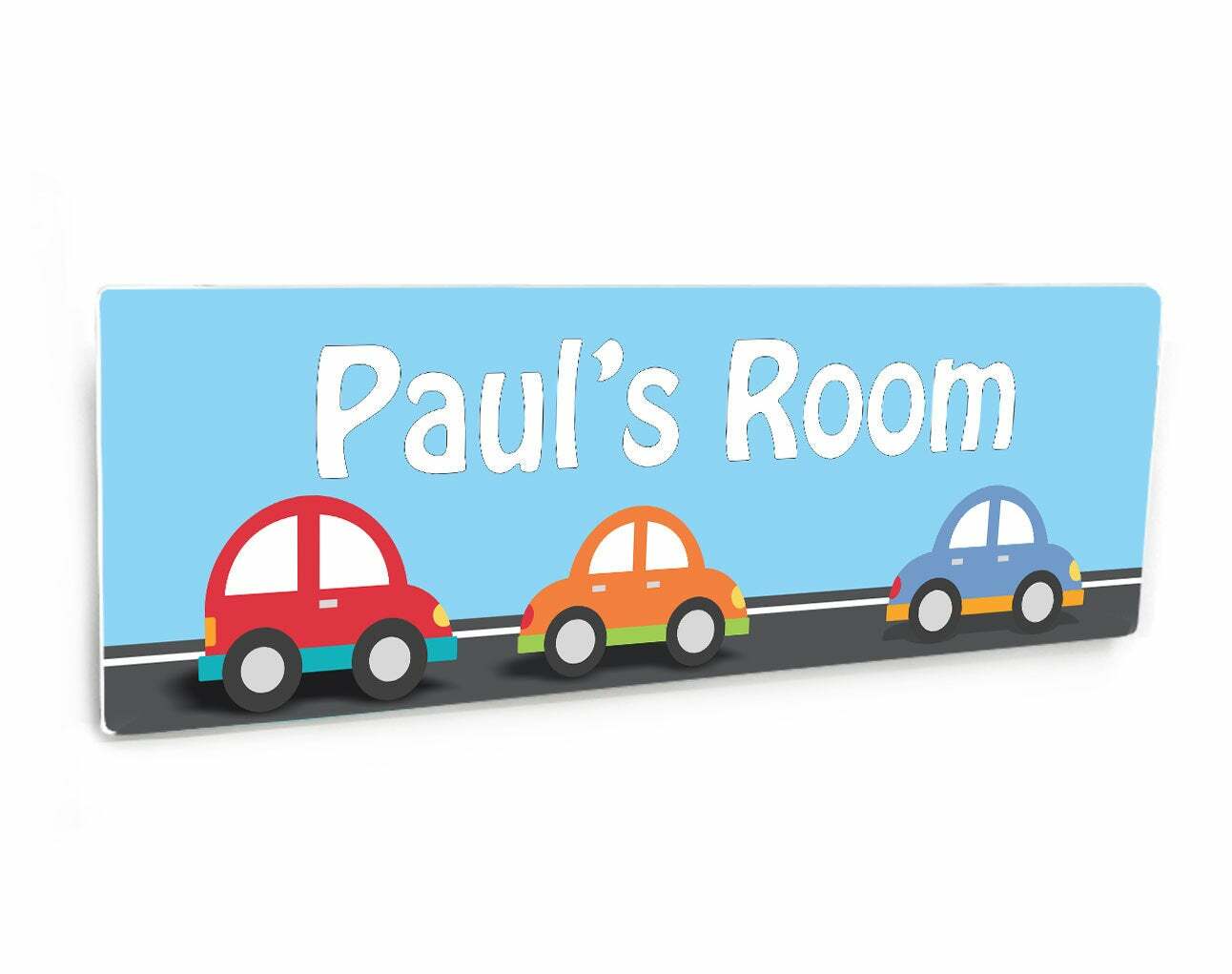 Kids Theme Name Plaque Bedroom Theme Name Custom Door Cars