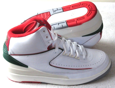 Nike Men's Air Jordan 2 Retro Origins Shoes White Fire Red Sail Size 9 NIB