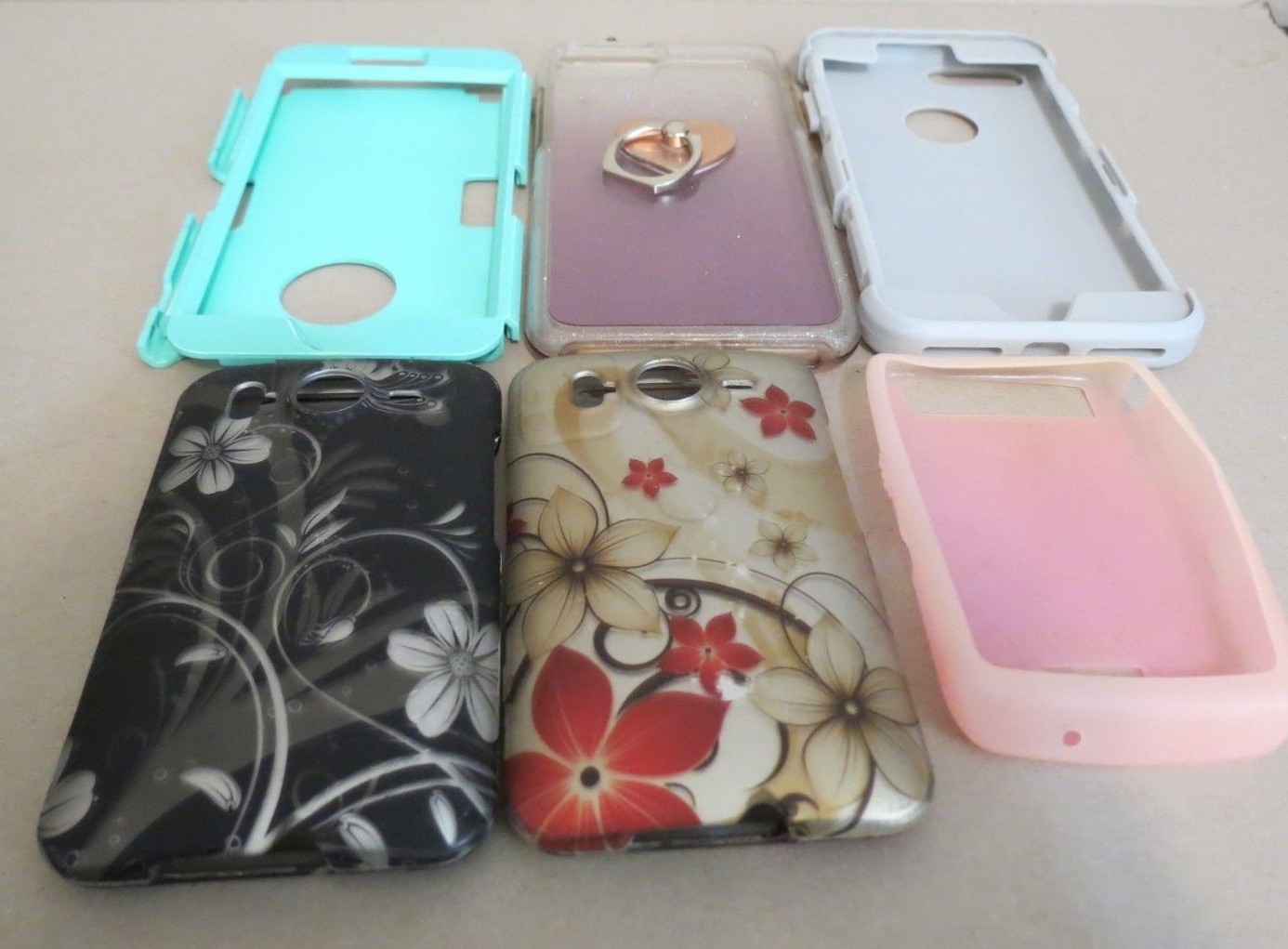 Lot of 19 Cell Phone Accessories Cases/Covers Various Colors and Sizes