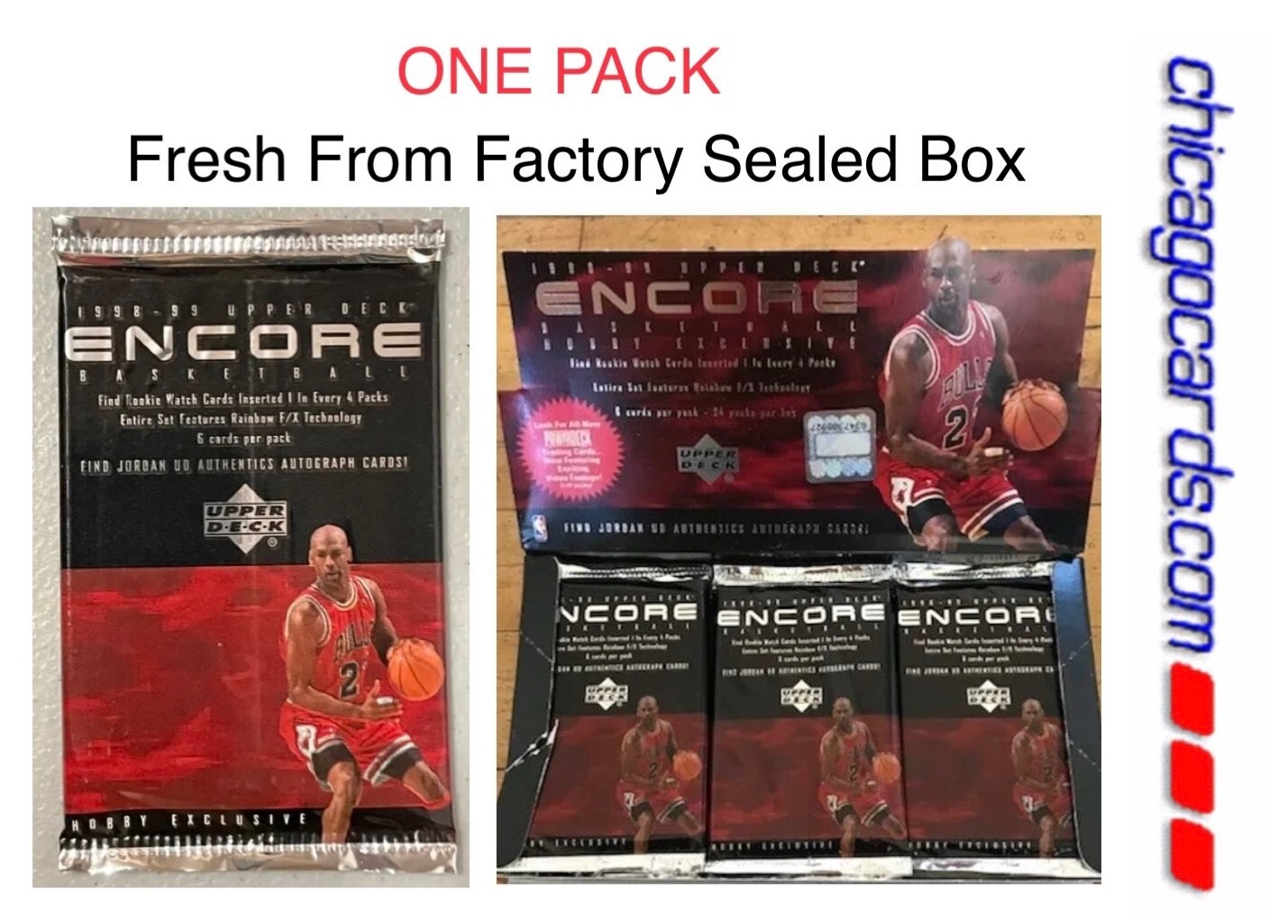 1998-99 Upper Deck Encore Pack Look4 Kobe Bryant F/X Michael