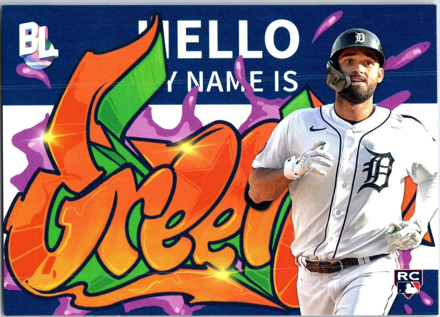 2023 Topps Big League Hello My Name Is Riley Greene RC