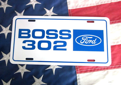 FORD BOSS 302 Mustang license plate tag 1969 1970 trans am racing team 69 70