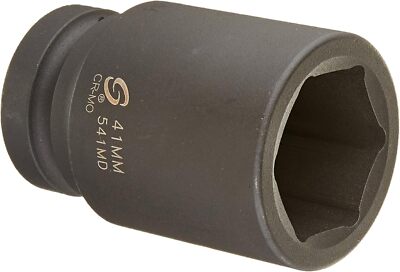 SUNEX TOOLS 541MD 1'' Drive Deep 6 Point Impact Socket 41mm