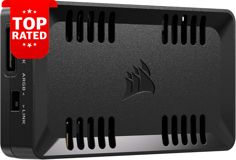 RGB Fan Controller Commander Duo Icue Link PWM 12 Ports with Temp Sensors Black