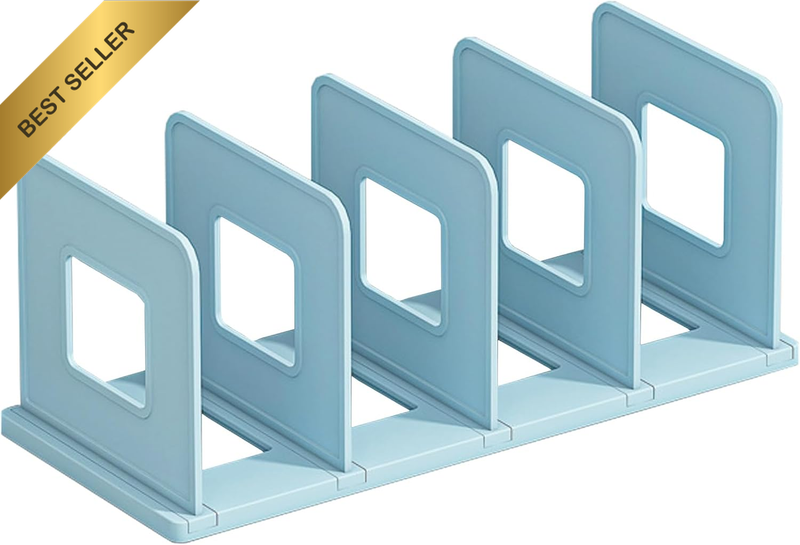 Desk File Sorter Vertical Desktop File Folder Organizer 4 Section Plastic Book H