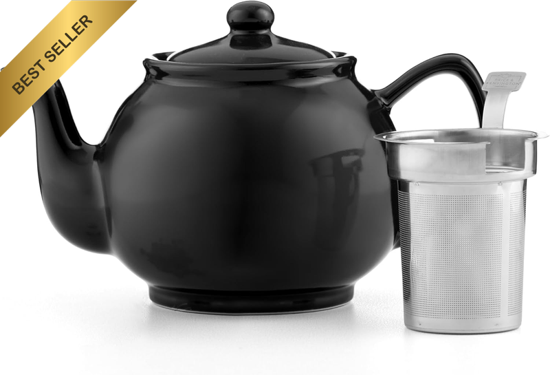 Stoneware Teapot Black Gloss, 2 Cup (450Ml)