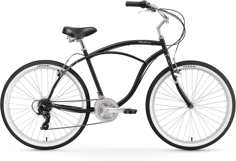 Urban Man Beach Cruiser Bike, Mens Bicycle