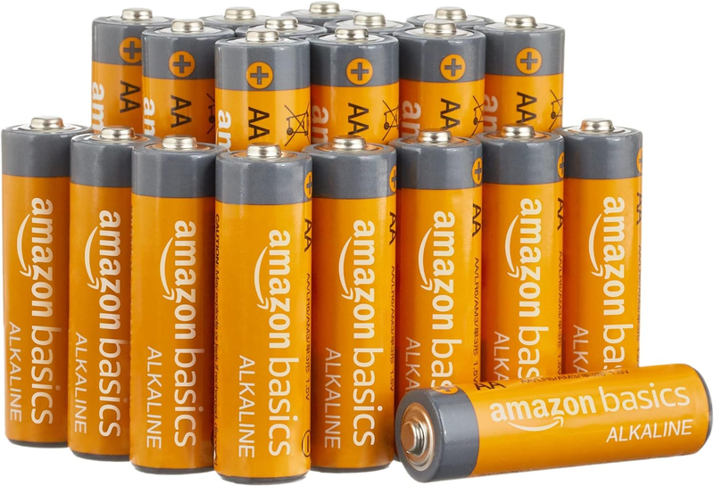 Amazon Basics 20-Pack AA Alkaline High-Performance Batteries