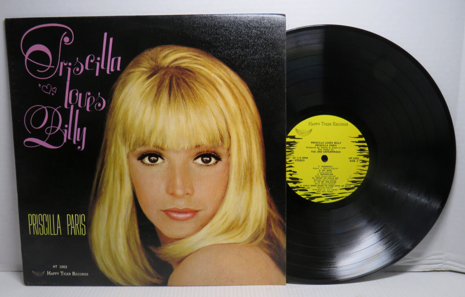 Priscilla Paris – Priscilla Loves Billy, US 1969 Happy Tiger Records – HT 1002 Priscilla Paris – Priscilla Loves Billy, US 1969 Happy Tiger Records – HT 1002