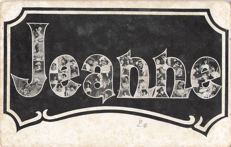 Cp Prenom Jeanne Multiportraits Femme - Tachee - 41729