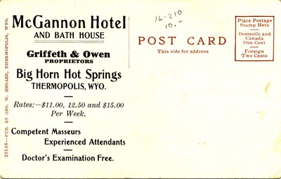 WY Wyoming Thermopolis: 