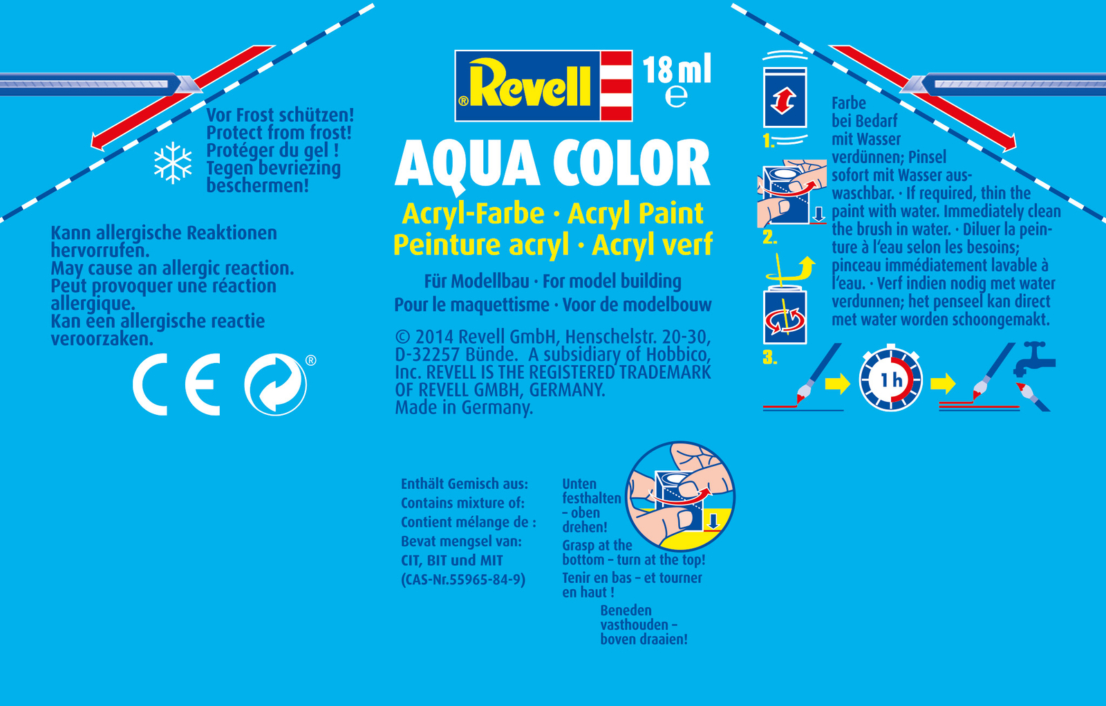 Revell Aqua Color Farben aus 88 Farben wählen je 18 ml (14,72100ml)