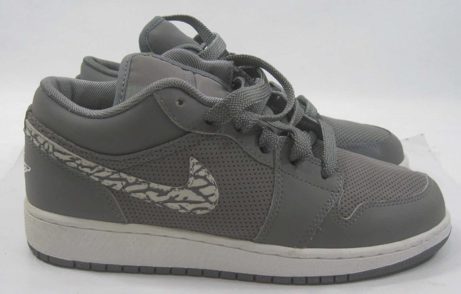 RARE🔥 338146 008 AIR JORDAN 1 PHAT LOW 'COOL GREY' youth