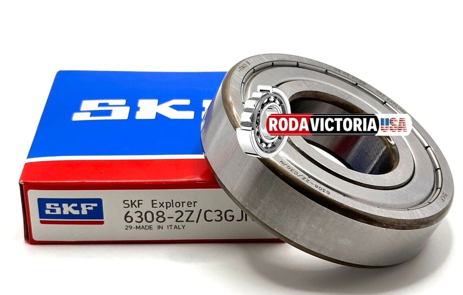 SKF 6308 ZZ/C3 GJN DEEP GROOVE BALL BEARING, METAL SHIELDED