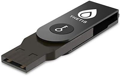 Thetis Security Key - U2F and FIDO2, USB A, Two Factor Authenticator with Blu...