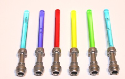 6x LEGO  Laserschwert Lichtschwert 64657/30374 NEU 5 Farben Star Wars Silber