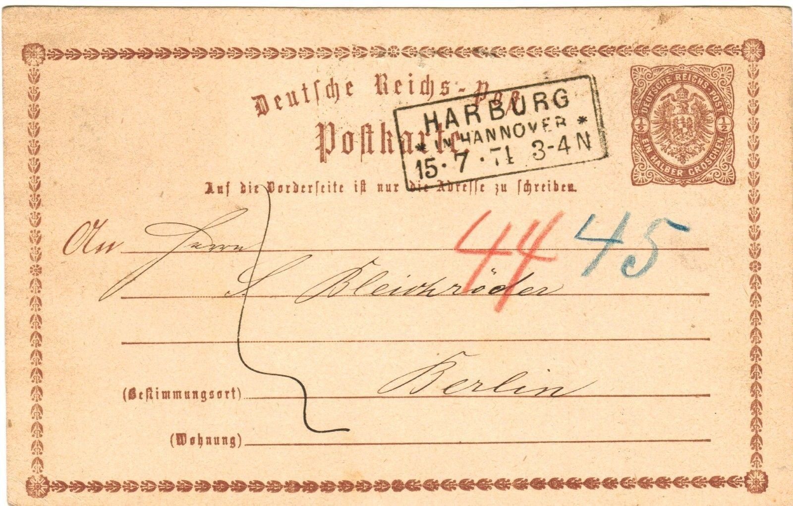 Ungeprüfte Briefmarken-Ganzsachen aus dem deutschen Reich (1872-1918)