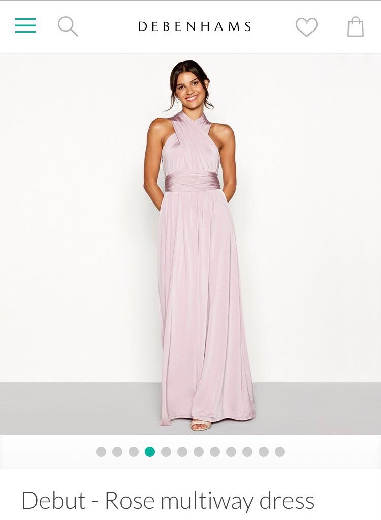 debenhams pink dress