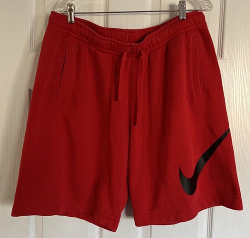 Nike Shorts Men's XL Adult Red Lightweight Athletic Fleece