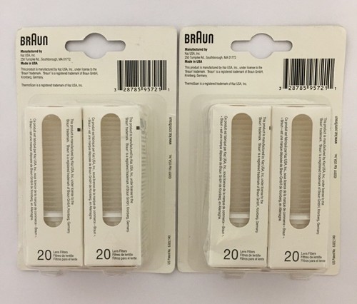 Braun ThermoScan Thermometer Lens Filters Covers NEW (80 Count) Fast, Free Ship