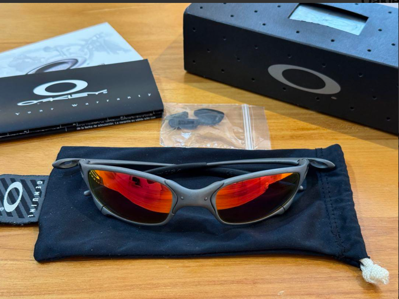 Oakley X-Metal X-men Sunglasses Juliet Ruby Lens Serial X0 Oakley X-Metal X-men Sunglasses Juliet Ruby Lens Serial X0