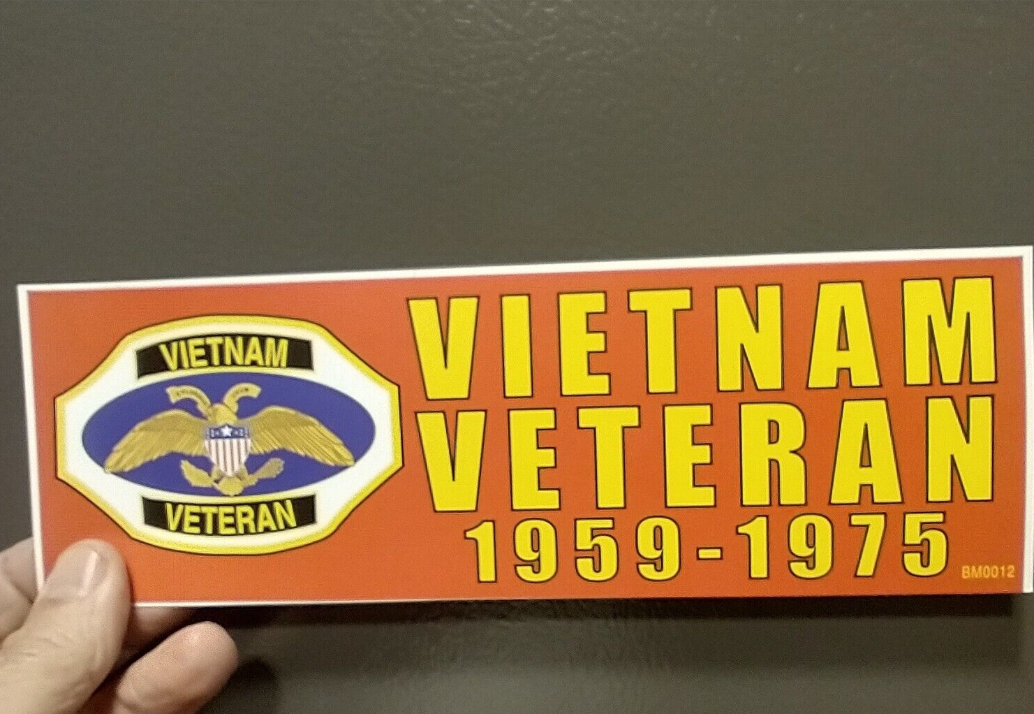 3X9" Decal Sticker VIETNAM VETERAN 1959 1975 Viet Nam Vet
