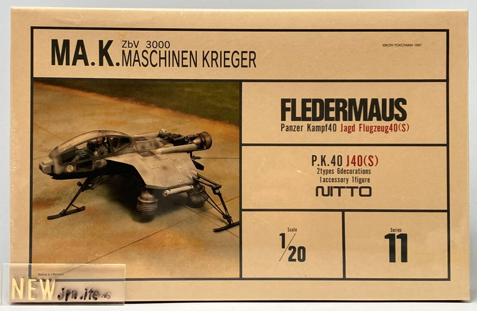 NITTO 1/20 Plastic Model Kit SF3D fledermaus Maschinen NITTO 1/20 Plastic Model Kit SF3D fledermaus Maschinen