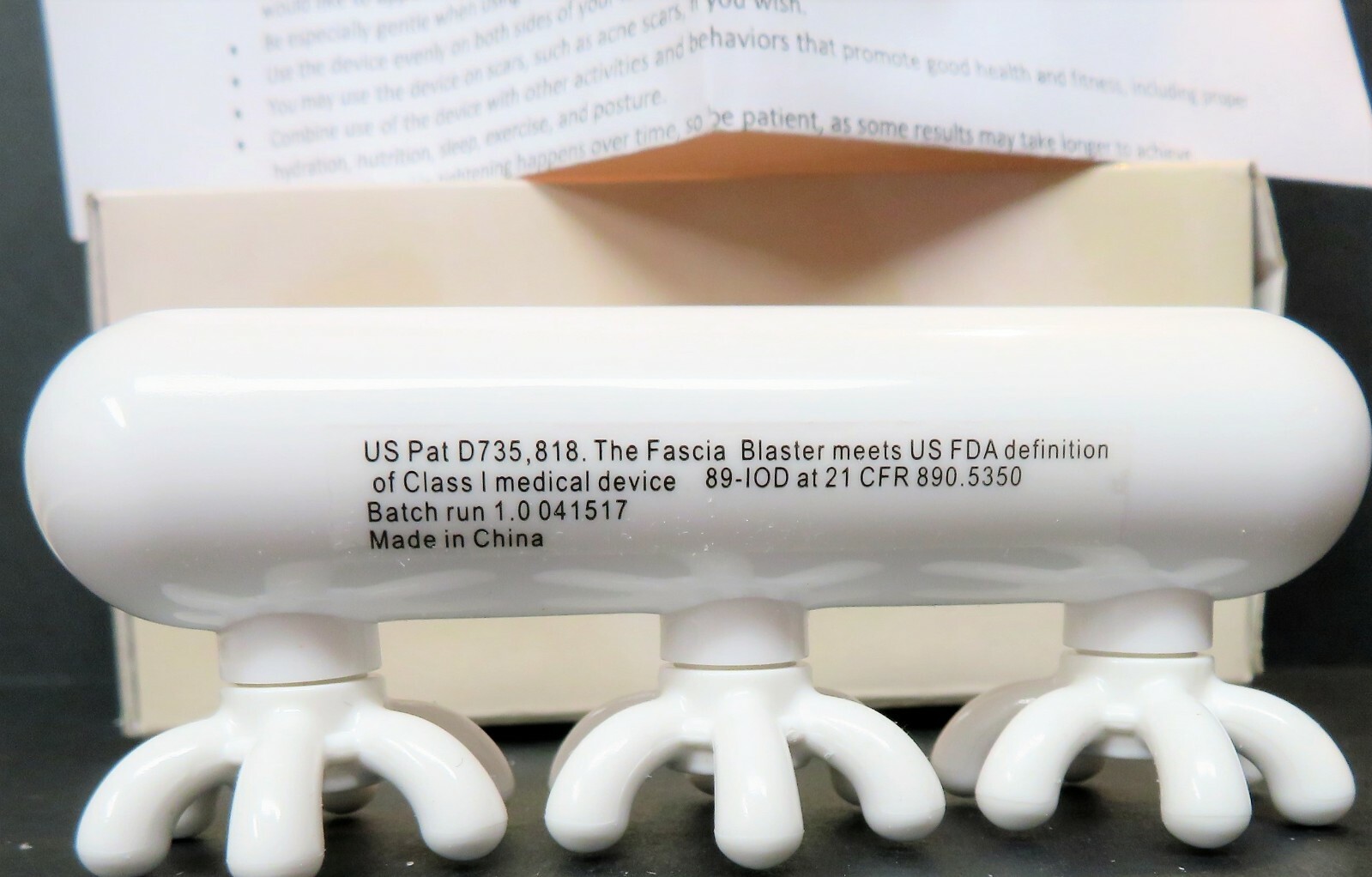 NEW! Ashley Black Guru Face Blaster Fasciablaster Massage w/ Instructions