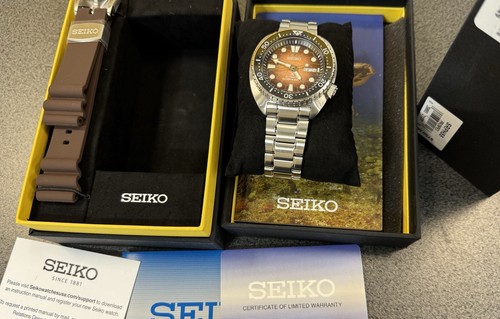 Pre-owned Seiko Automatic Prospex Turtle Divers 200m Special Edition Watch Srph55