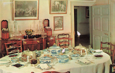 The Dining Room at Mount Vernon - Virginia VA - Postcard