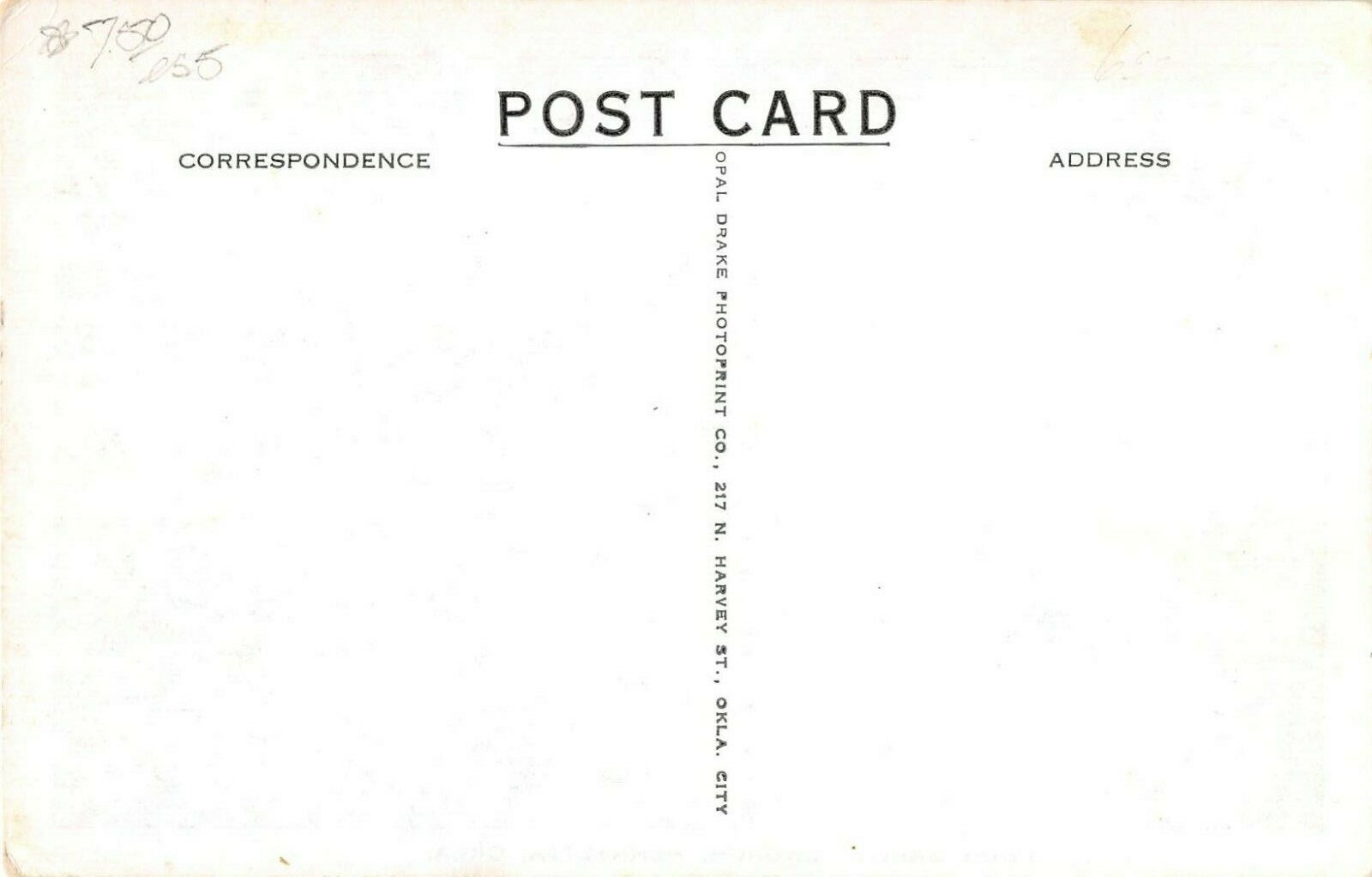 1930's First Baptist Church Henrietta OK post card