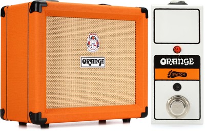 Orange CRUSH20RT + Orange FOOTSWITCH MINI Value Bundle