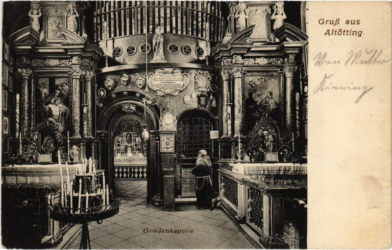 Cpa Ak Altotting Gnadenkapelle Germany (1400925)