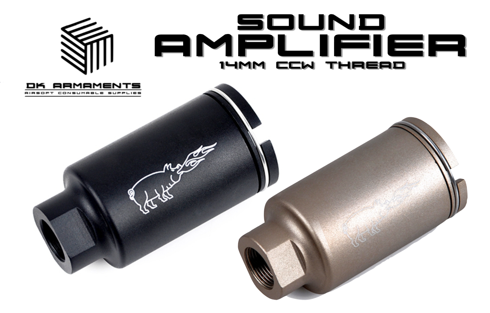 More Sporting Goods Airsoft Sound Hog Sound Amplifier 14mm ccw Element