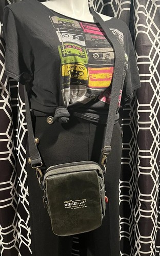 Diesel Born Spare Parts Y2K Canvas Utility Shoulder Bag Mens