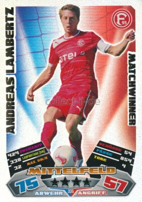 Match Attax 12/13 - 335 - ANDREAS LAMBERTZ - Matchwinner
