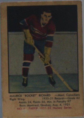 1951-52 Parkhurst - Maurice Richard #4