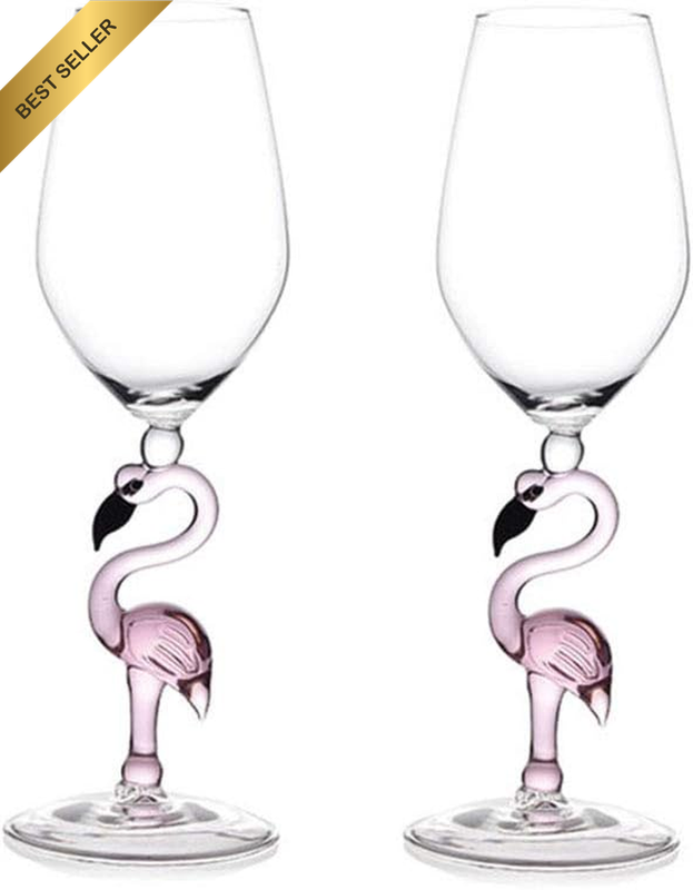 Creative Pink Flamingo Cocktail Martini Goblet Glass Cool Tableware Unique Bar W