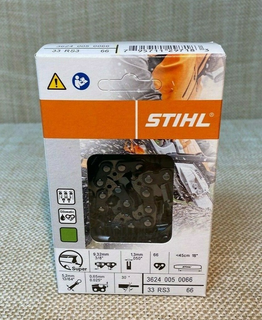 Stihl 3624 005 0066 Chainsaw Chain 33RS3 66 3/8