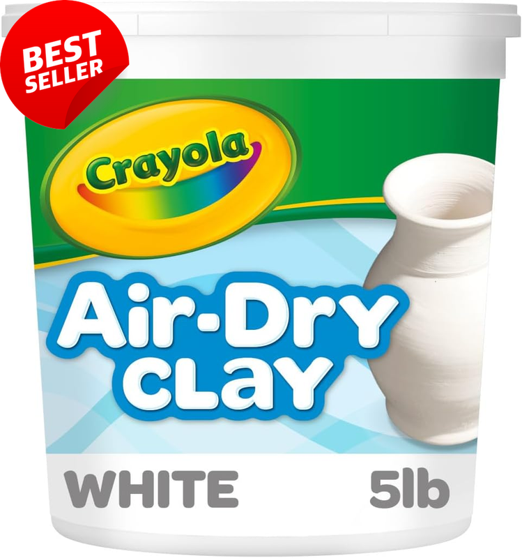 Air Dry Clay 5Lbs Natural White Modeling Bulk for Kids Art & Classrooms
