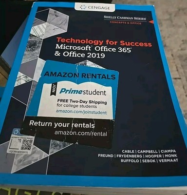 Technology for Success Microsoft Office 365 & Office 2019 Cengage