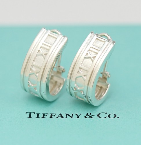 2386-1 保存箱、袋付き美品✨Tiffany　アトラス　ピアス SV925 TIFFAN ティファニー ピアス アトラス 925 シルバー