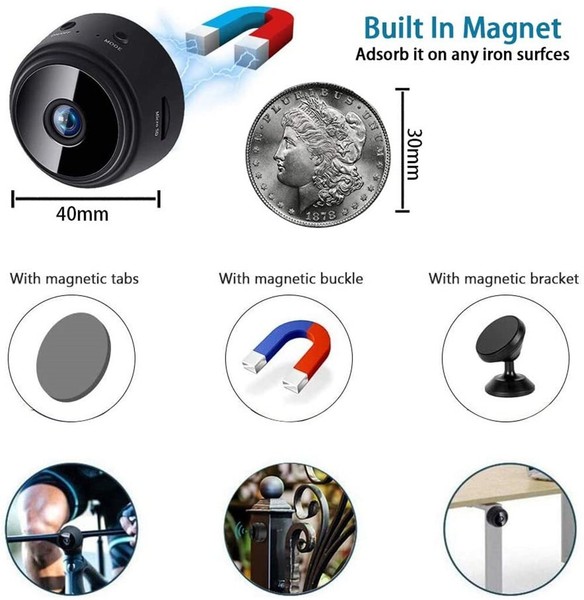 Mini Spy Hidden Wi-Fi Camera Wireless IP Home Security DVR Night Vision HD 1080P - Image 7