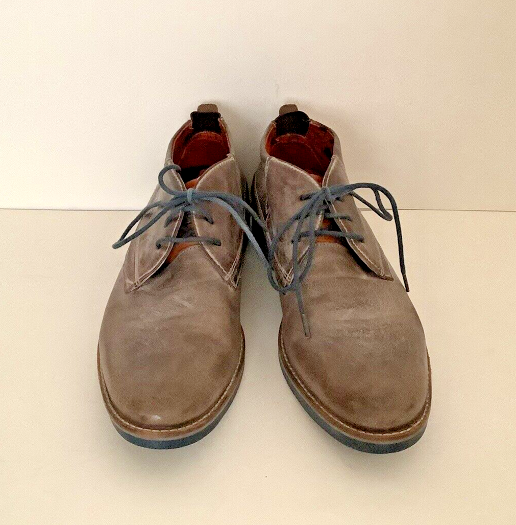 Distressed Brown Leather Lace Up Euro Sz 41 Us Sz 8-9