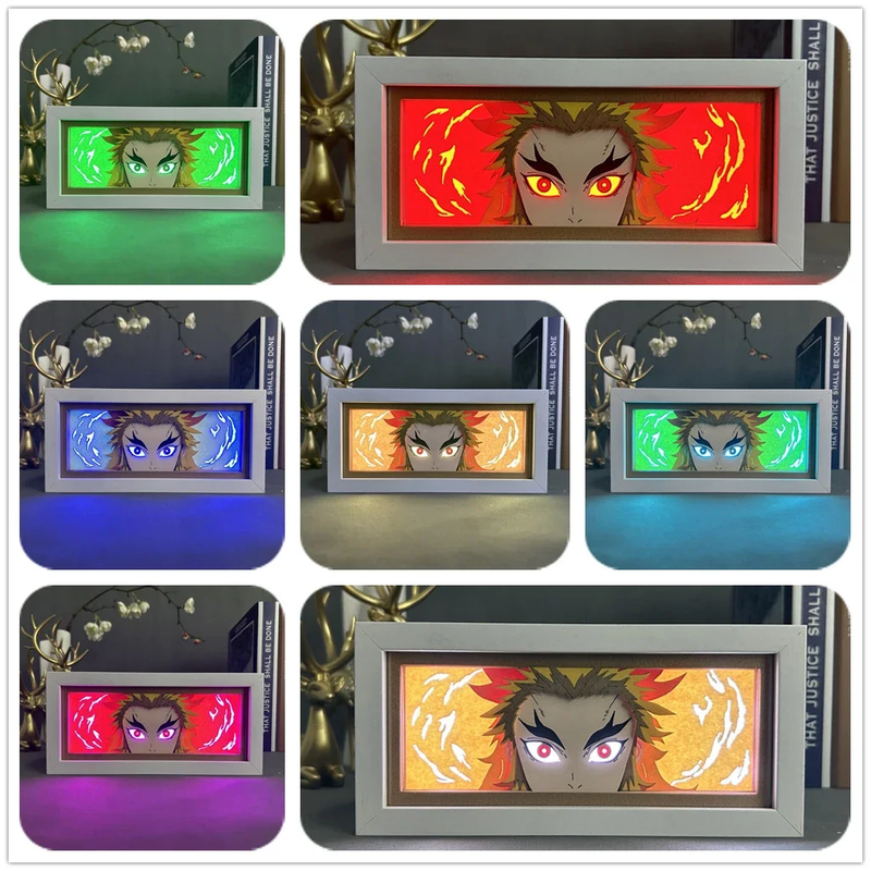 RGB Led Anime Light Box with Remote Controller for Bedroom Decoration Shadow Box